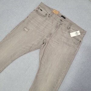 Polo Ralph Lauren Sullivan Slim Classic Grey Rope Dyed Distressed Jeans 40x30